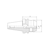 End Mill Holder with Coolant Channels BT40-SLA06-50K~100K - Makotools Industrial Supply Tools for Metal Cutting
